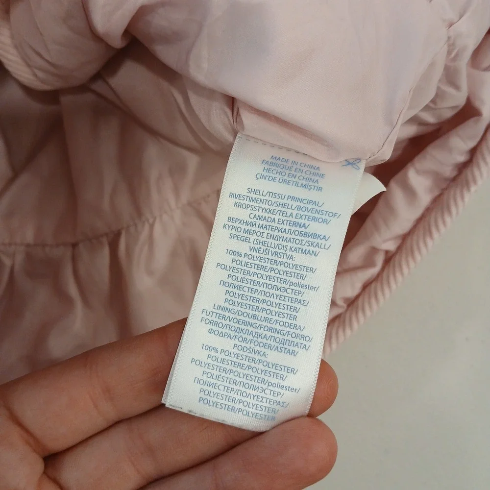 Ralph Lauren Quilted Jacket Baby 6M Pink Peplum Button Front Preppy